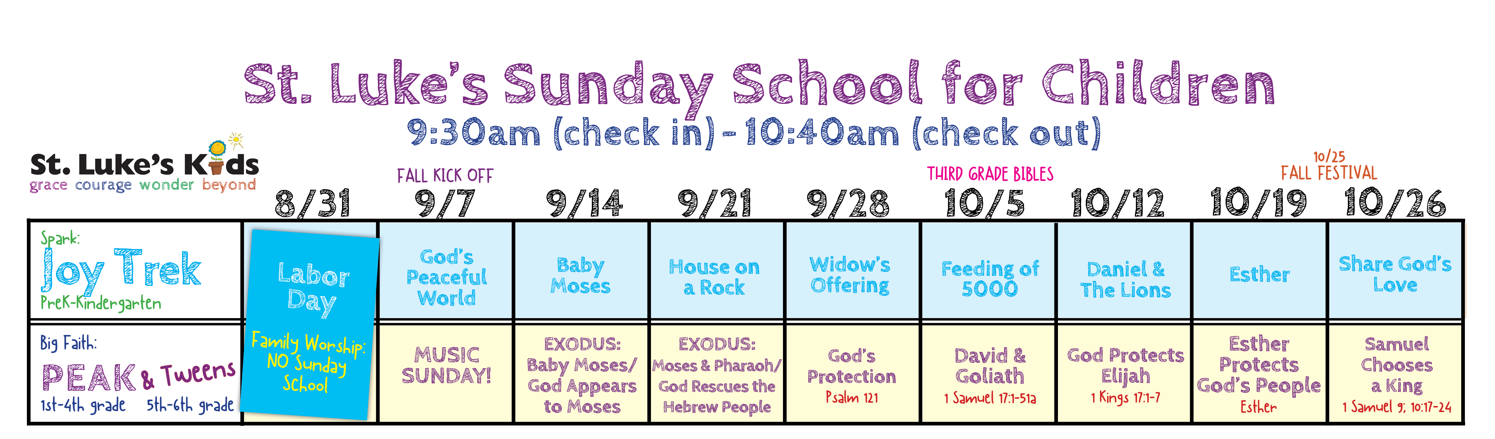 Sunday School Lessons